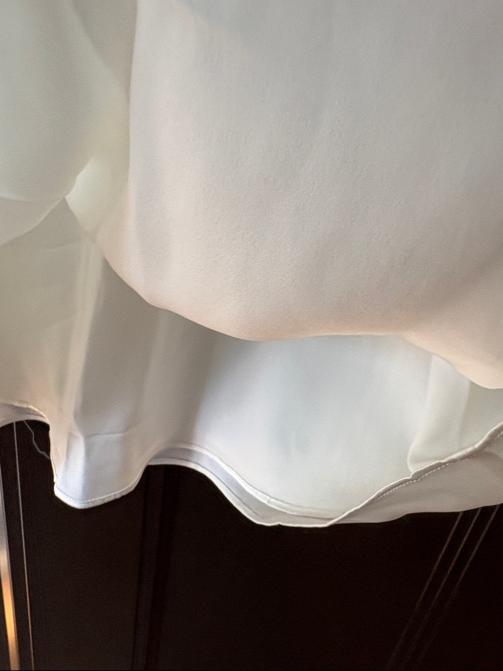 NWOT QUINCE Washable Stretch Silk V Neck Tank Ivory Size XS - Picture 5 of 9